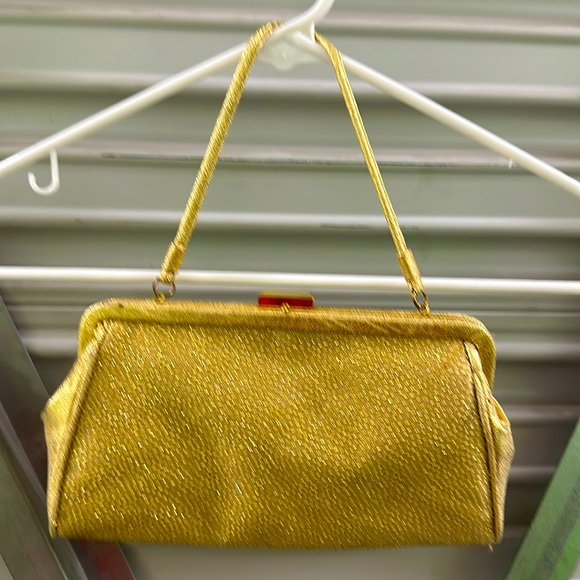 Menbur Handbags - Menbur Gold clutch beautiful